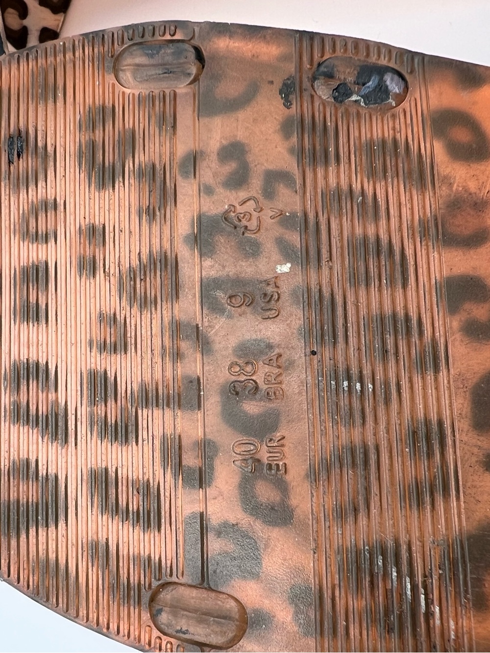 Beach by Matisse Sol Leopard Print Jelly Slide Sandals Size 9 - Picture 5 of 5